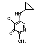 CAS#: 65269-70-7， 4-Chloro-5-(cyclopropylamino)-2-methyl-3(2H)-pyridazinone