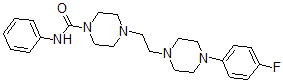 CAS#: 65274-88-6， 4-(2-(4-(4-Fluorophenyl)-1-piperazinyl)ethyl)-N-phenyl-1-piperazinecarboxamide