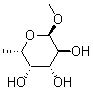 结构式 CAS# 65310-00-1, 甲基 6-脱氧-L-吡喃半乳糖苷