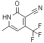 结构式 CAS# 654-49-9, 6-甲基-2-氧代-4-(三氟甲基)-1,2-二氢吡啶-3-甲腈