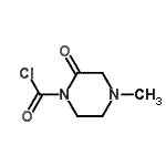 CAS#: 65464-06-4， 4-Methyl-2-oxo-1-piperazinecarbonyl chloride