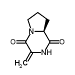 CAS 登录号：65519-42-8， (8aS)-3-亚甲基六氢吡咯并[1,2-a]吡嗪-1,4-二酮