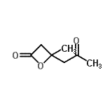 CAS 登录号：655253-20-6， 4-甲基-4-(2-氧代丙基)-2-氧杂环丁酮