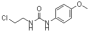 结构式 CAS# 65536-40-5, N-(2-氯乙基)-N'-(4-甲氧基苯基)-脲
