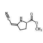 CAS 登录号：65571-75-7， 甲基(5Z)-5-(氰基甲基烯)-L-脯氨酸酯