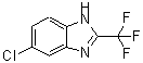 structure of CAS# 656-49-5, 5-Chloro-2-(Trifluoromethyl)Benzimidazole;6-Chloro-2-Trifluoromethyl-1H-Benzoimidazole;Bas 00600263;Chemdiv3_000552