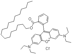 CAS#: 65603-19-2， 3,6-Bis(Diethylamino)-9-[2-[(Octadecyloxy)Carbonyl]Phenyl]-Xanthylium  Chloride (1:1)