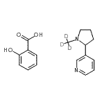CAS#: 65636-94-4， 2-hydroxybenzoic acid,3-[1-(trideuteriomethyl)pyrrolidin-2-yl]pyridine