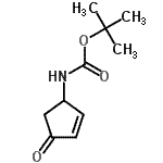 CAS#: 657396-97-9， 2-Methyl-2-propanyl (4-oxo-2-cyclopenten-1-yl)carbamate