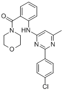 CAS 登录号：65789-86-8， 4-(2-((2-(4-氯苯基)-6-甲基-4-嘧啶基)氨基)苯甲酰基)-吗啉