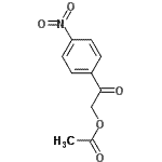 structure of CAS# 65921-30-4, 2-(4-Nitrophenyl)-2-oxoethyl acetate;2-(4-Nitrophenyl)-2-oxoethyl acetate;2-(4-nitrophenyl)-2-oxoethylacetate;MFCD09152776