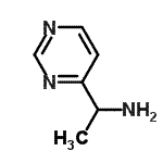 结构式 CAS# 65971-81-5, 1-(4-嘧啶基)乙胺