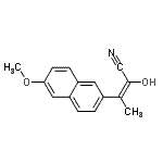CAS 登录号：66021-83-8， (2E)-2-羟基-3-(6-甲氧基-2-萘基)-2-丁烯腈