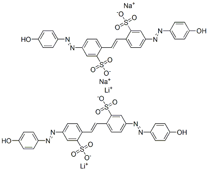 CAS#: 66104-72-1， Dilithium Disodium 4,4'-Bis[(4-Hydroxyphenyl)Azo]Stilbene-2,2'-Disulphonate