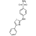 CAS#: 66121-82-2， 4-[(4-Phenyl-1,3-thiazol-2-yl)amino]benzenesulfonamide
