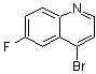 结构式 CAS# 661463-17-8, 4-溴-6-氟喹啉