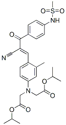 CAS#: 66172-63-2， Isopropyl N-[4-[2-Cyano-3-[4-[(Methylsulphonyl)Amino]Phenyl]-3-Oxo-1-Propenyl]-m-Tolyl]-N-[2-(1-Methylethoxy)-2-Oxoethyl]Glycinate