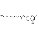 CAS#: 66185-70-4， 4-Methyl-2-oxo-2H-chromen-7-yl decanoate