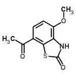 CAS#: 662111-32-2， 7-Acetyl-4-methoxy-1,3-benzothiazol-2(3H)-one