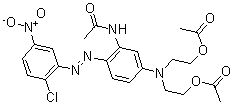 CAS#: 66214-53-7， N-[5-[Bis[2-(Acetyloxy)Ethyl]Amino]-2-[(2-Chloro-5-Nitrophenyl)Azo]Phenyl]-Acetamide