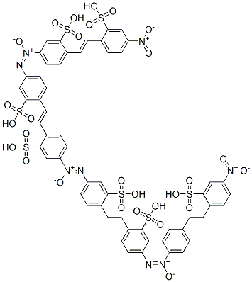 CAS#: 66214-55-9， 5-(2-(4-(2-(4-(2-(4-(2-(4-Nitro-2-sulfophenyl)ethenyl)phenyl)-2-oxidodiazenyl)-2-sulfophenyl)ethenyl)-3-sulfophenyl)-1-oxidodiazenyl)-2-(2-(4-(2-(4-(2-(4-nitro-2-sulfophenyl)ethenyl)-3-sulfophenyl)-2-oxidodiazenyl)-2-sulfophenyl)ethenyl)-Benzenesulfonic acid