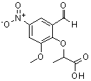 CAS#: 662154-26-9， 2-(2-Formyl-6-methoxy-4-nitrophenoxy)propanoic acid