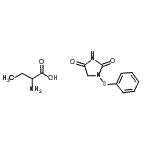 CAS#: 66256-32-4， 2-Aminobutanoic acid - 1-(phenylsulfanyl)-2,4-imidazolidinedione (1:1)