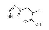 CAS 登录号：6630-42-8， alpha-氯-beta-咪唑-4(5)-基丙酸
