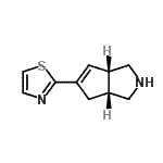CAS#: 663173-31-7， (3aR,6aS)-5-(1,3-Thiazol-2-yl)-1,2,3,3a,4,6a-hexahydrocyclopenta[c]pyrrole
