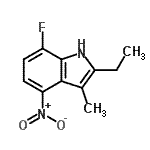 CAS#: 663177-51-3， 2-Ethyl-7-fluoro-3-methyl-4-nitro-1H-indole