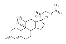 CAS#: 6635-85-4， [2-(11,17-Dihydroxy-9-Methoxy-10,13-Dimethyl-3-Oxo-1,2,6,7,8,11,12,14, 15,16-Decahydrocyclopenta[a]Phenanthren-17-Yl)-2-Oxo-Ethyl] Acetate
