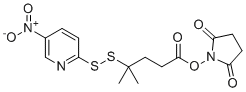CAS#: 663598-98-9， 2,5-dioxopyrrolidin-1-yl 4-methyl-4-((5-nitropyridin-2-yl)disulfanyl)pentanoate