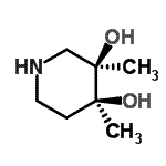 CAS#: 663605-18-3， (3R,4S)-3,4-Dimethyl-3,4-piperidinediol