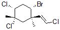 CAS#: 66389-40-0， (1S,2R,4S,5S)-4-Bromo-1,2-dichloro-5-[(E)-2-chlorovinyl]-1,5-dimethylcyclohexan