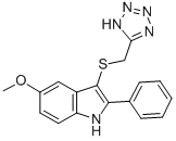CAS#: 66403-52-9， 5-Methoxy-2-Phenyl-3-[(1H-Tetrazol-5-Yl)Methylthio]-1H-Indole