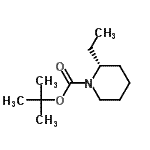 结构式 CAS# 664364-76-5, 2-甲基-2-丙基(2R)-2-乙基-1-哌啶羧酸酯