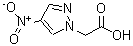 structure of CAS# 6645-69-8, (4-Nitro-1H-Pyrazol-1-Yl)Acetic Acid;(4-Nitropyrazol-1-yl)acetic acid;(4-Nitro-pyrazol-1-yl)-acetic acid;2-(4-nitropyrazolyl)acetic acid