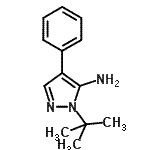 CAS#: 664966-72-7， 1-(2-Methyl-2-propanyl)-4-phenyl-1H-pyrazol-5-amine