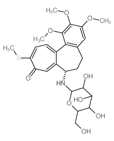 CAS#: 66568-82-9， (S)-7-[(beta-D-Glucopyranosyl)Amino]-6,7-Dihydro-1,2,3-Trimethoxy-10-(Methylthio)Benzo[a]Heptalen-9(5H)-One