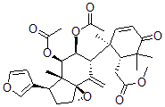 CAS#: 66610-71-7， (13alpha,17alpha)-11alpha,12alpha-Diacetoxy-14beta,15beta:21,23-Diepoxy-4,4-Dimethyl-3-Oxo-6,7-Seco-24-Nor-5beta-Chola-1,7,20,22-Tetrene-6-Carboxylic Acid Methyl Ester