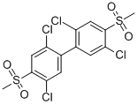 CAS#: 66640-68-4， 4,4'-Bis(Methylsulfonyl)-2,2',5,5'-Tetrachlorobiphenyl