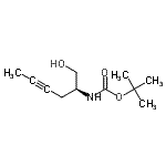 CAS#: 666719-08-0， 2-Methyl-2-propanyl [(2S)-1-hydroxy-4-hexyn-2-yl]carbamate