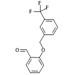 结构式 CAS# 667437-45-8, 2-{[3-(三氟甲基)苄基]氧基}苯甲醛