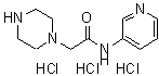 CAS#: 667462-10-4， 2-(1-Piperazinyl)-N-(3-pyridinyl)acetamide trihydrochloride