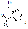 结构式 CAS# 668262-52-0, 2-(溴甲基)-5-氯苯甲酸甲酯