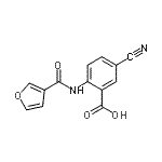 CAS#: 668976-01-0， 5-Cyano-2-(3-furoylamino)benzoic acid