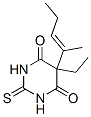 CAS 登录号：66968-73-8， 5-乙基-2,3-二氢-5-(1-甲基-1-丁烯基)-2-硫代-4,6(1H,5H)-嘧啶二酮