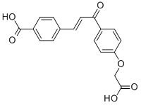 CAS#: 66984-59-6， 4-[3-[4-(Carboxymethyloxy)phenyl]-3-oxoprop-1-enyl]benzoic acid