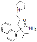 CAS#: 6699-13-4， alpha-(1-Methylethyl)-alpha-(1-Naphthalenyl)-1-Pyrrolidinepentanamide