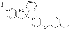 CAS#: 67-98-1， 1-[4-(2-Diethylaminoethoxy)phenyl]-1-phenyl-2-(p-anisyl)ethanol